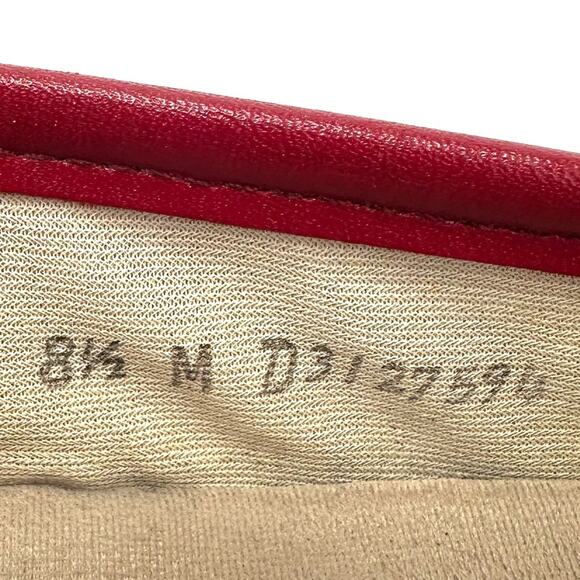 SAS Women Penny Loafer Size 8.5 Red Genuine Leather Tripad Comfort Casual Shoe - Picture 7 of 13